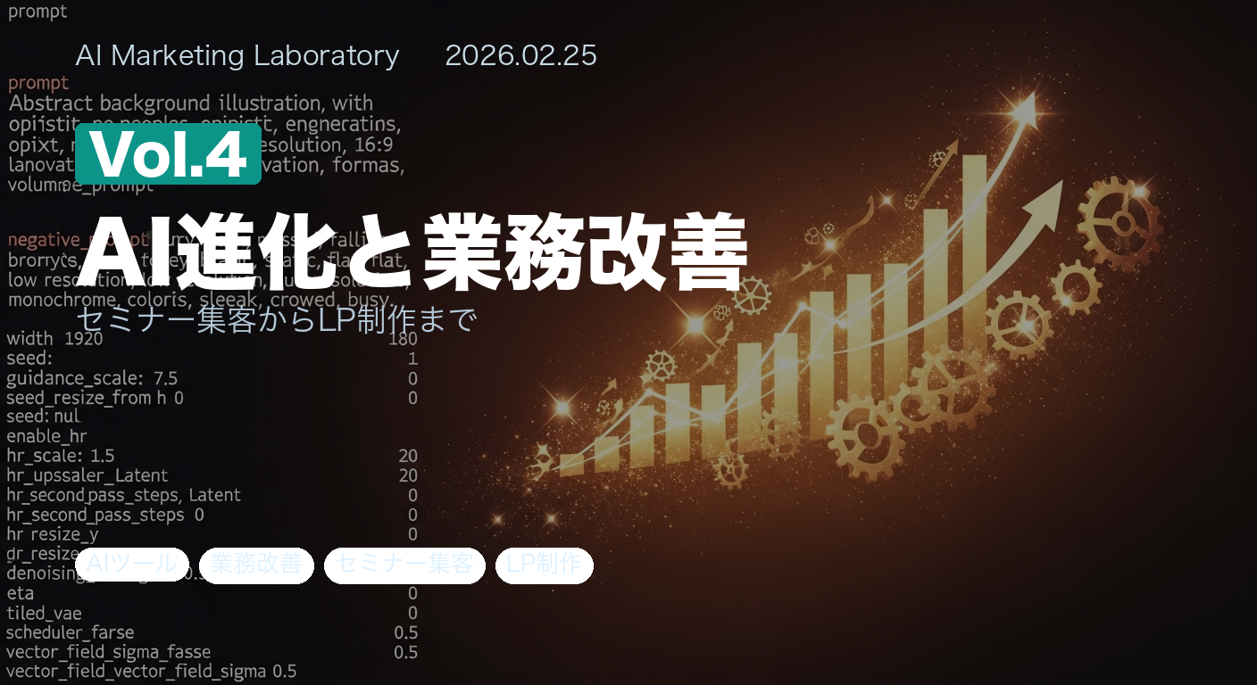 AI進化と業務改善 Vol.4